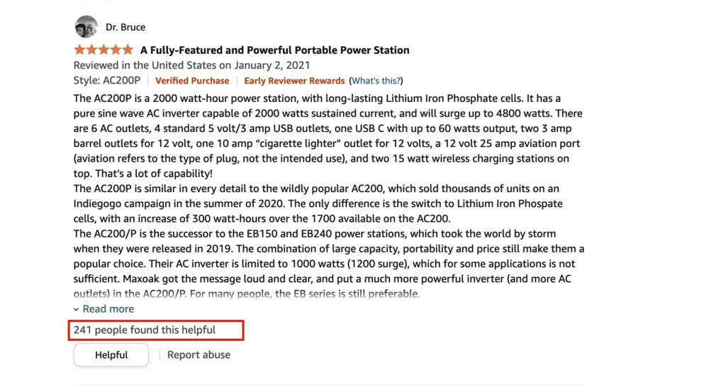 Amazon Review BLUETTI Portable Power Station