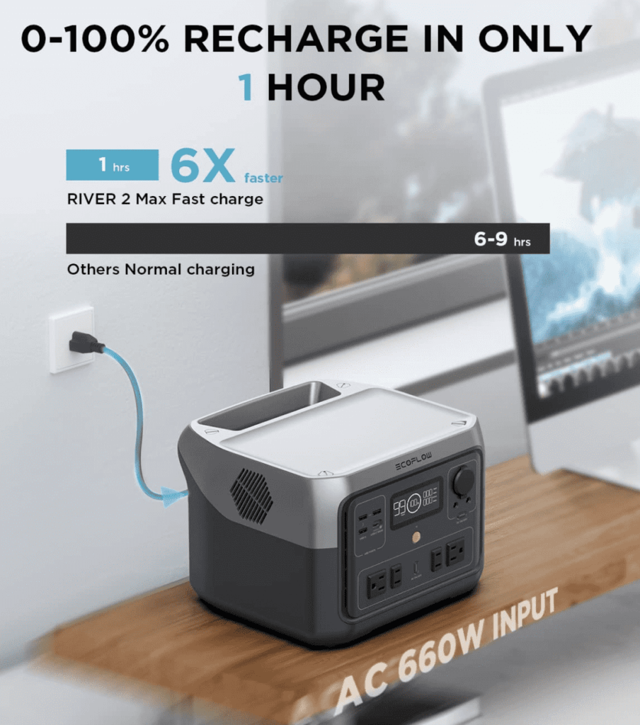 Ef Ecoflow River 2 Max 512Wh Charging