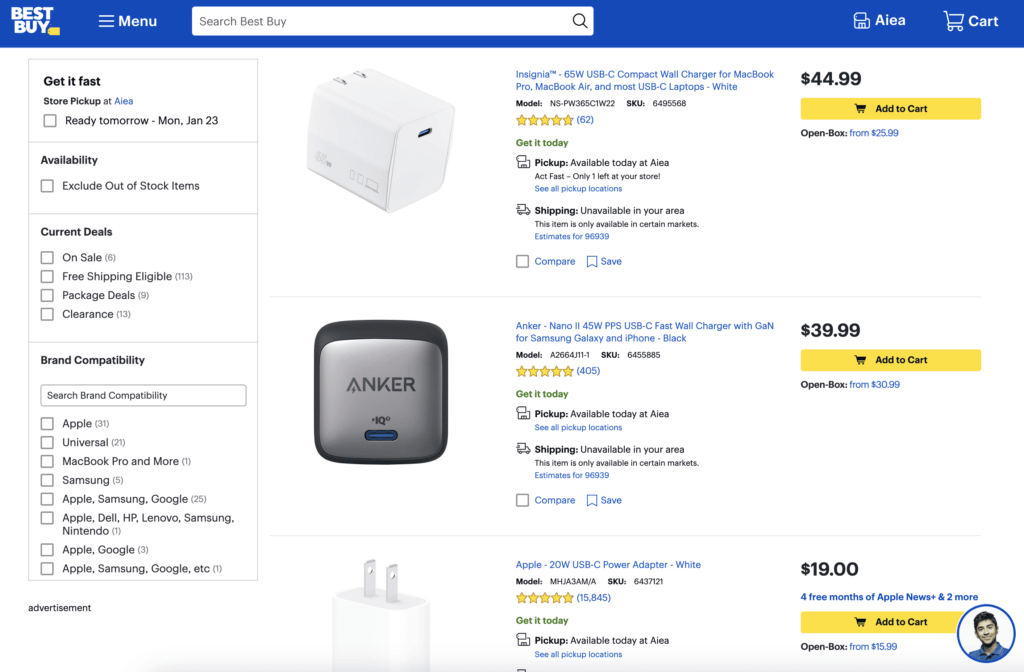 Bestbuy Listing Usb C Charger