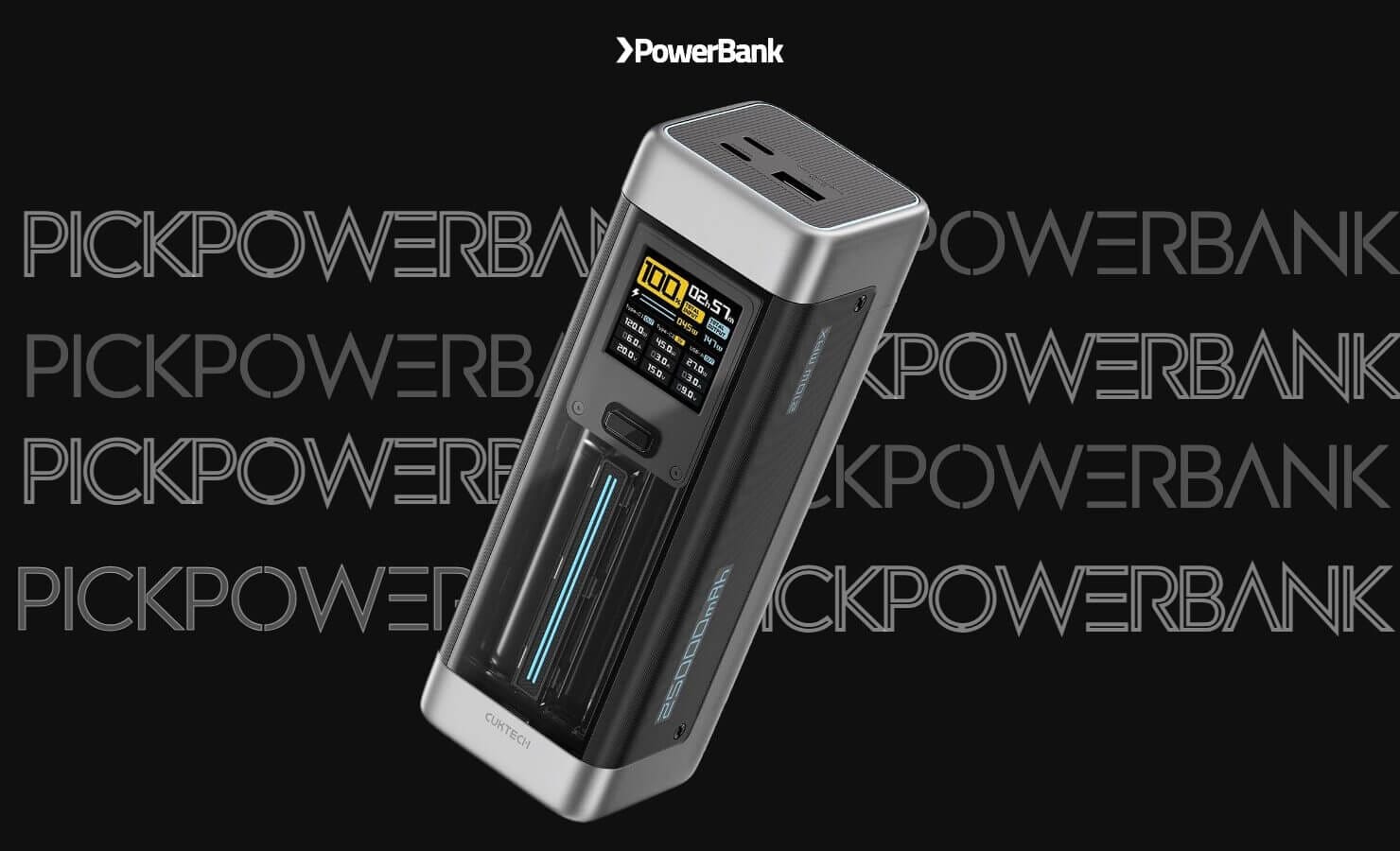 CUKTECH 20 25000mAh 140W powerbank